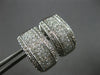 LARGE 2.35CT DIAMOND 18KT WHITE GOLD ROUND & PRINCESS INVISIBLE EARRINGS #27715