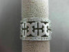 ESTATE LARGE .50CT DIAMOND 14K GOLD CLASSIC MATTE & SHINY OPEN FILIGREE FUN RING