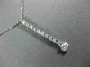 ESTATE .60CT DIAMOND 14KT WHITE GOLD 3D SOLITAIRE JOURNEY FLOATING PENDANT