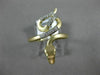 ESTATE .10CT ROUND DIAMOND 14KT YELLOW GOLD 3D CLASSIC ETOILE SNAKE FUN RING