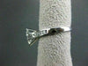 ESTATE WIDE 1.12CT DIAMOND MARQUISE & ROUND 14K WHITE GOLD ENGAGEMENT RING 22138