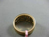 ESTATE WIDE .75CT DIAMOND 18KT ROSE GOLD 3D 3 FLOWER MILGRAIN ANNIVERSARY RING