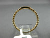 ESTATE .04CT ROUND DIAMOND 14KT ROSE GOLD 3D FIVE STONE MILGRAIN BEADED FUN RING