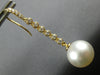 .35CT DIAMOND & AAA SOUTH SEA PEARL 18KT YELLOW GOLD 3D ETOILE HANGING EARRINGS