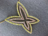 EXTRA LARGE 3.07CT PINK & CANARY DIAMOND 18K YELLOW ROSE GOLD BUTTERFLY NECKLACE