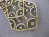 ESTATE LARGE 3.77CT DIAMOND 14KT YELLOW GOLD CHANDELIER FLOATING LARIAT NECKLACE