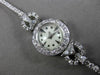 ANTIQUE LARGE 2.50CT OLD MINE MULTI SHAPE DIAMOND PLATINUM LADIES WATCH #2941