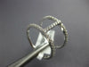 ESTATE .41CT DIAMOND 18KT WHITE GOLD 3D 2 ROW CLASSIC BAR RING