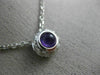 ESTATE .89CT DIAMOND & AAA AMETHYST 14K WHITE GOLD 3D HANDCRAFTED PENDANT #7102