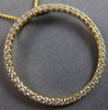 ESTATE LARGE .84CT DIAMOND 18KT YELLOW GOLD 3D CIRCLE OF LIFE FLOATING PENDANT