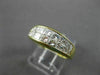 ESTATE 1.40CT DIAMOND 18KT YELLOW GOLD PRINCESS WEDDING ANNIVERSARY RING 19751