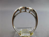 ESTATE .45CT DIAMOND & AAA SAPPHIRE 14K WHITE GOLD 3D CLASSIC INFINITY LOVE RING