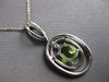 LARGE 1.71CT DIAMOND & AAA PERIDOT 14KT WHITE GOLD OVAL & ROUND MARQUISE PENDANT