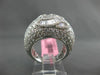 ESTATE 5.18CT ROUND & BAGUETTE DIAMOND 18K WHITE GOLD 3D INFINITY LOVE KNOT RING