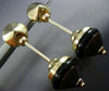 ANTIQUE LARGE 14KT YELLOW GOLD ITALIAN CARNELIAN & ONYX HANGING EARRINGS #25571