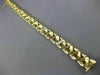 ANTIQUE WIDE .40CT DIAMOND 14KT WHITE & YELLOW GOLD SWIRL LINK BRACELET #18710