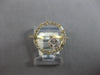 ESTATE .31CT DIAMOND 14K YELLOW GOLD ROUND & BAGUETTE FLOWER CIRCLE OF LIFE RING