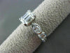 ESTATE EGL 2.24CT EMERALD CUT DIAMOND 18K W GOLD ENGAGEMENT RING I VS2 7X5 21171