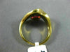 ESTATE WIDE 1.50CT DIAMOND & AAA PINK TOURMALINE 18KT TWO TONE GOLD RING #22057