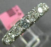 ESTATE LARGE 1.23CT DIAMOND 18KT WHITE GOLD COMFORT FIT WEDDING ANNIVERSARY RING