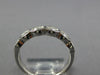 ESTATE .53CT DIAMOND 18K WHITE GOLD 3D CLASSIC ROUND OVAL BEZEL ANNIVERSARY RING