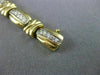 ESTATE WIDE .85CT ROUND DIAMOND 14KT TWO TONE GOLD 3D TENNIS BRACELET #12379