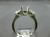 1.07CT DIAMOND 14KT WHITE GOLD 3D LUCIDA ROUND SEMI MOUNT ENGAGEMENT RING #20425