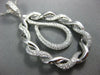 ESTATE EXTRA LARGE 1.54CT DIAMOND 18KT WHITE GOLD FLOWER TEAR DROP LOVE PENDANT