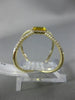 ESTATE LARGE .81CT DIAMOND & AAA YELLOW SAPPHIRE 14KT YELLOW GOLD HALO FUN RING
