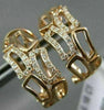 ESTATE .18CT ROUND DIAMOND 14KT ROSE GOLD 3D CLASSIC BAMBOO CLIP ON EARRINGS