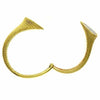 LARGE 2.21CT WHITE & FANCY YELLOW DIAMOND 18KT 2 TONE GOLD CUFF BANGLE BRACELET