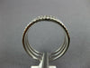 WIDE .36CT DIAMOND 18KT WHITE GOLD 3 ROW SEMI ETERNITY DETACHED ANNIVERSARY RING