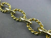 ESTATE LARGE 18KT WHITE & YELLOW GOLD CLASSIC ITALIAN ROPE LINK BRACELET #21483