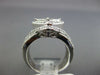 LARGE 1.50CT DIAMOND 14K WHITE GOLD ROUND & PRINCESS SQUARE HALO ENGAGEMENT RING