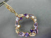 8.60CT DIAMOND & AAA AMETHYST PINK QUARTZ 14KT ROSE GOLD ETOILE HANGING EARRINGS