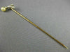 ANTIQUE .07CT OLD MINE DIAMOND & AAA PEARL 14K YELLOW GOLD BIRD LAPEL PIN #26535
