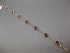 ESTATE 5.13CT AAA LIGHT PINK RUBY 14KT YELLOW GOLD OVAL BY THE YARD FUN BRACELET