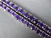 LARGE 53CT DIAMOND AAA AMETHYST 18KT WHITE GOLD PRINCESS & ROUND LARIAT NECKLACE