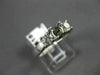 ESTATE .50CT DIAMOND 14K WHITE GOLD 3D 3 STONE SEMI MOUNT ENGAGEMENT RING #22405