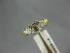 ESTATE .31CT DIAMOND 14KT 2 TONE GOLD 3 STONE SEMI MOUNT ENGAGEMENT RING #18588