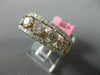 ESTATE WIDE 2.51CT WHITE & PINK DIAMOND 18KT WHITE & ROSE GOLD ANNIVERSARY RING