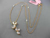GIA 1.44CT FANCY PINK DIAMOND 18KT WHITE & ROSE GOLD FLOWER BY THE YARD NECKLACE