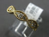 ESTATE .43CT DIAMOND 14KT YELLOW GOLD 3D ROUND CLASSIC INFINITY LOVE RING