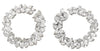 12.9CT DIAMOND 18KT WHITE GOLD 3D MARQUISE SHAPE & ROUND FLOWER HANGING EARRINGS