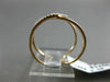 ESTATE LARGE .26CT DIAMOND 14KT ROSE GOLD 3D LOVE KNOT OPEN INFINITY FUN RING