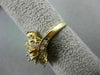 ESTATE LARGE 1.26CT MARQUISE & ROUND DIAMOND 14K YELLOW GOLD COCKTAIL RING 21999