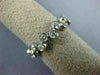 ESTATE .53CT DIAMOND 14KT WHITE GOLD ETOILE BEZEL ELEVEN STONE ANNIVERSARY RING