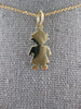 ESTATE 14KT YELLOW GOLD 3D CLASSIC BABY BOY FLAT ENGRAVABLE CHARM PENDANT #27413