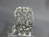 WIDE .76CT DIAMOND 18KT WHITE GOLD MULTI ROW LOVE KNOT ETOILE ANNIVERSARY RING