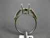 ESTATE 1.28CT DIAMOND 14KT WHITE GOLD 7 STONE SEMI MOUNT ENGAGEMENT RING #16313